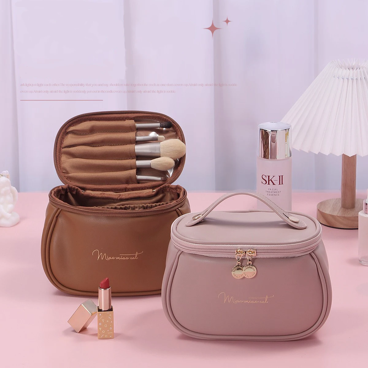 Neuer tragbarer Instagram-High-End-Sensation-Internet-Promi-Neuer Aufbewahrungs- und Kulturbeutel für Reisekosmetik mit großem Fassungsvermögen für Damen