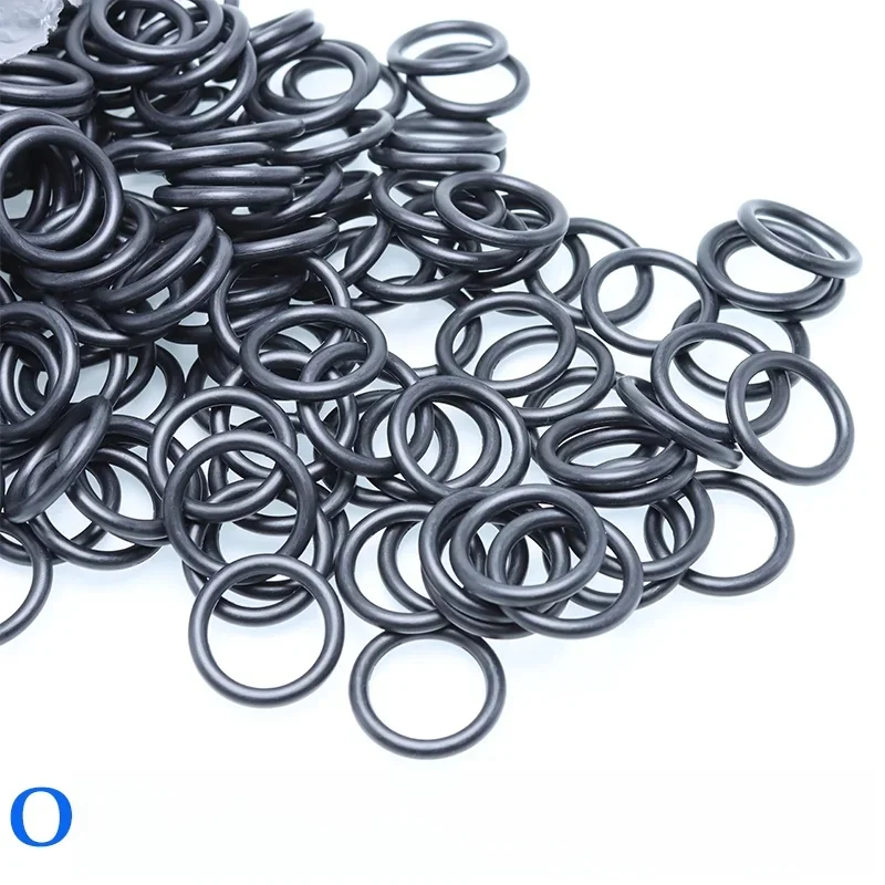 100/20 pièces joints toriques joint en caoutchouc noir joint torique résistant à l'huile caoutchouc Oring haute température NBR rondelle d'étanchéité 1/1.5/2/3/4mm