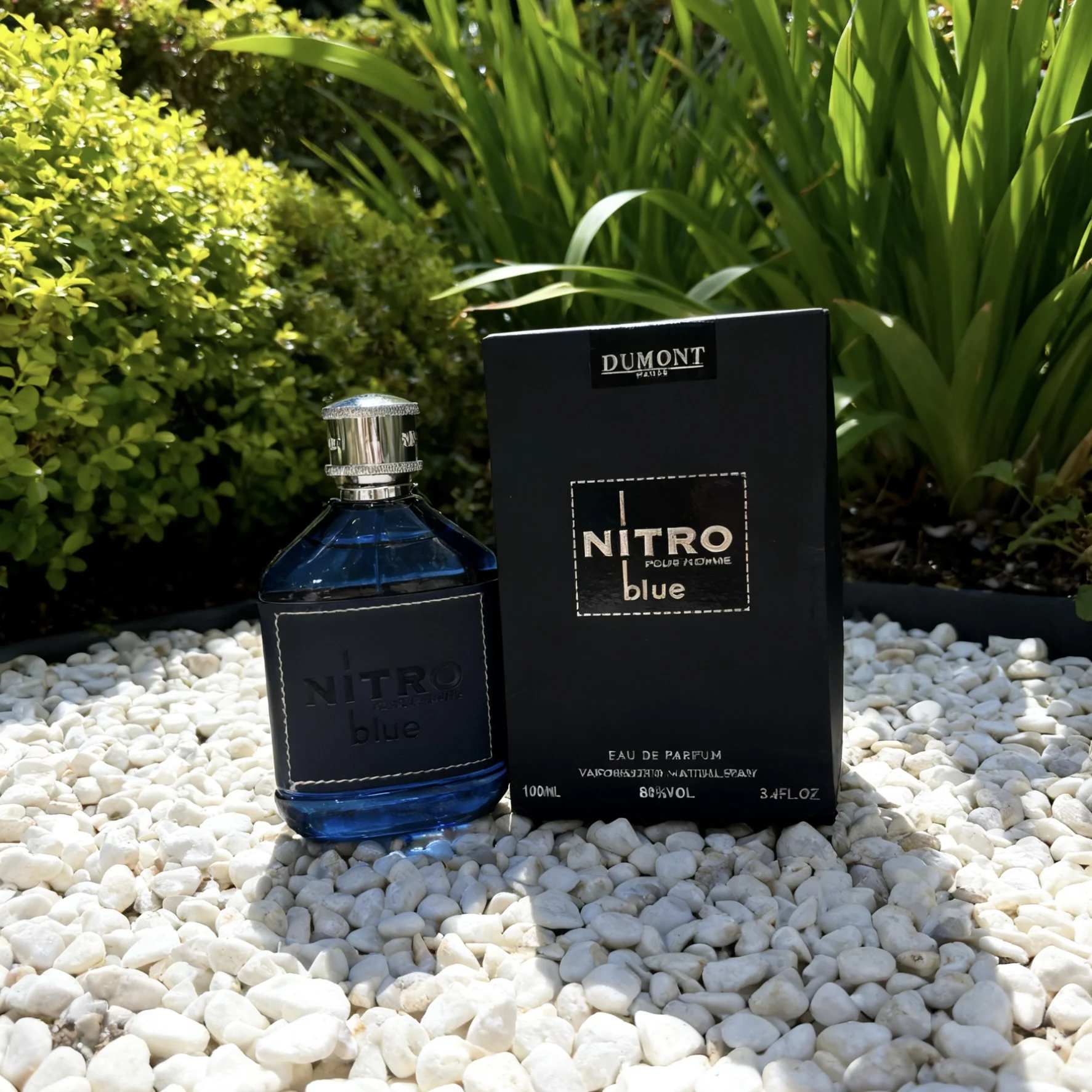 

Dumont Nitro Blue Eau De Parfum - Uplifting Floral & Woody Fragrance - 3.4 Fl Oz
