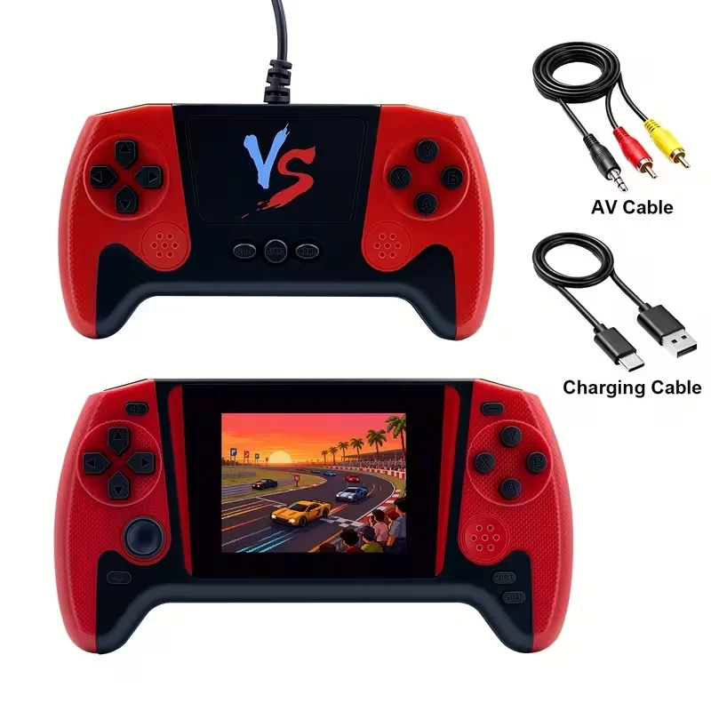 

500 Game Retro Handheld Game Console with Controller - Long Battery Life and Support for Multiple 3.0-inch Displays - Perfect Gi