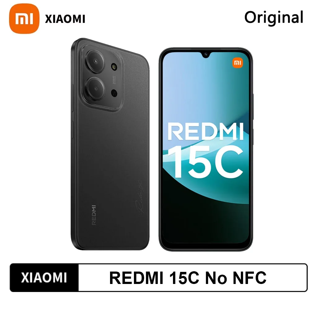 Xiaomi Redmi 15C 4G met 6,9" display, 6000mAh batterij, 33W snelladen, octa-core processor en CE-gecertificeerd.