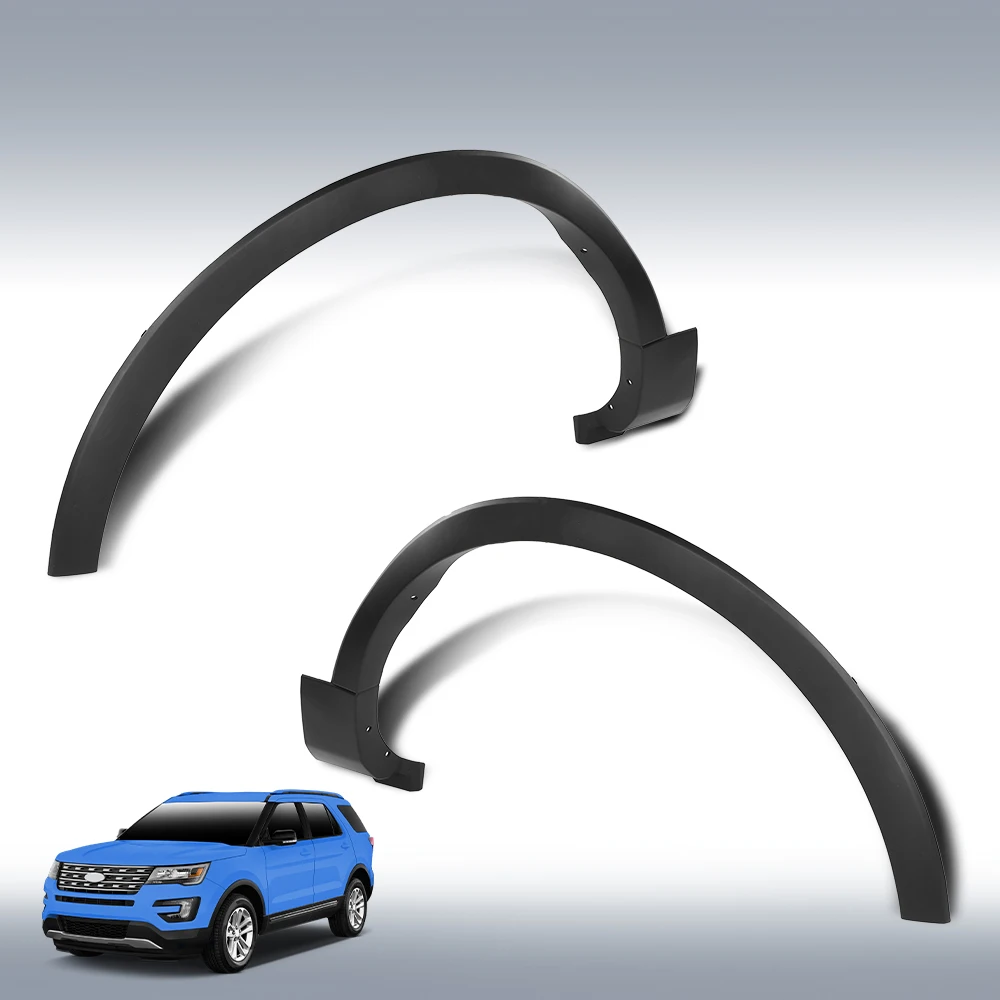 

1 пара расширителей переднего крыла, накладка на колесо, открывающаяся молдинга, подходит для Ford Explorer 2016-2019, левая и правая сторона Rh Lh
