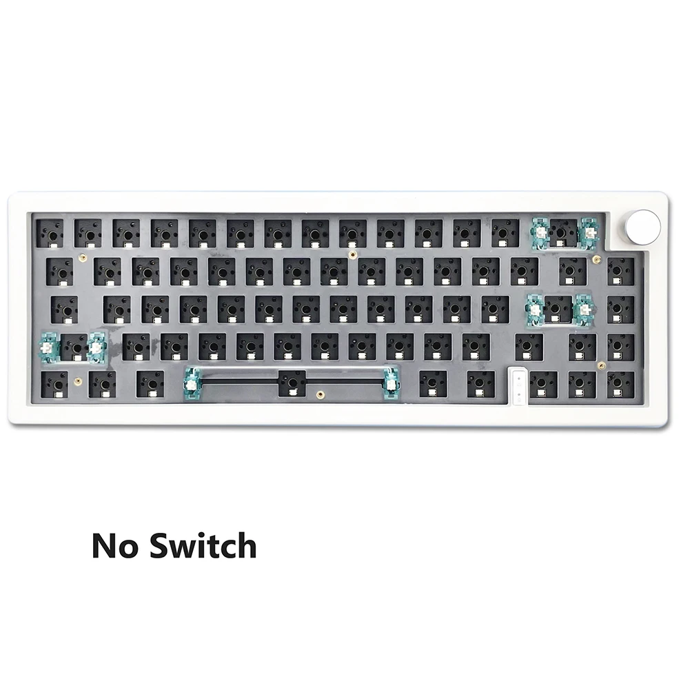 

GMK67 Hot Swappable Mechanical Keyboard Gasket Kit Bluetooth 2.4G Wireless 3 Mode Keyboard Customization Kit RGB Backlit 67 Keys