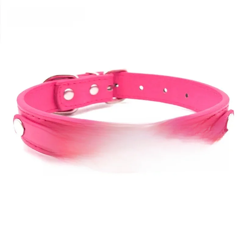 Sexy Hot Rosy Leder Angepasst Name Buchstaben Kragen Halsband Halskette DIY Personalisierte Cosplay Schnalle Gürtel Chocker Schmuck Geschenk