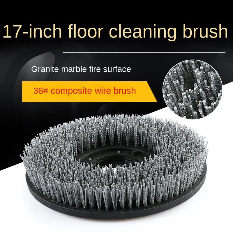 17 Inch 385MM Nylon Brush Abrasive Tools Diamond Antique Brush For Grinding And Polishing Stone Marble Granite Concrete Floor