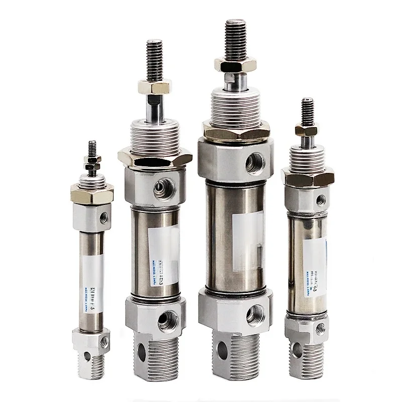 Cylindre pneumatique miniature de haute qualité MI10/12/16/20/25, piston, course de 10 à 150 mm, acier inoxydable, double action, mini-cylindres