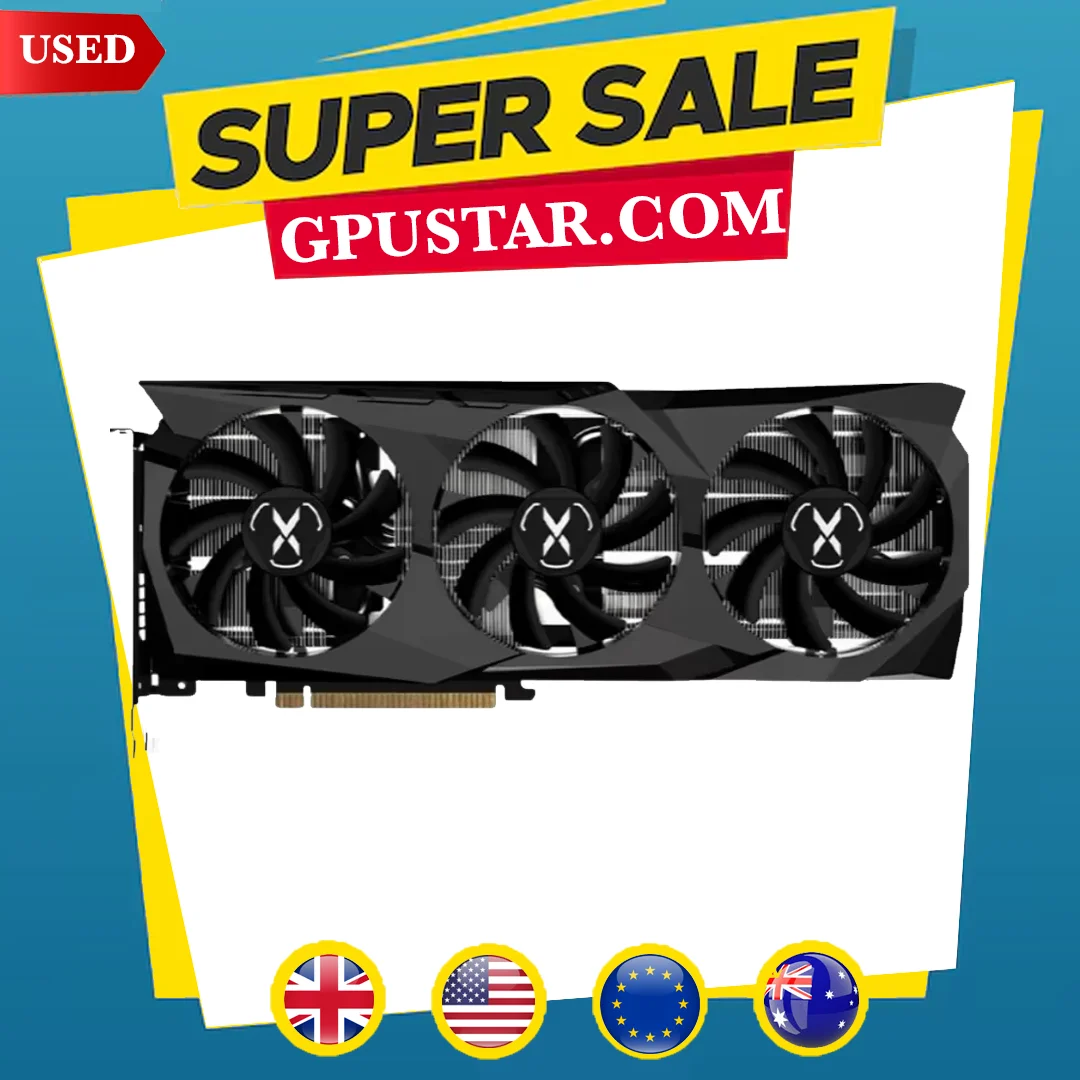 USED XFX RX 6700 XT 12GB RX6700 XT 6700XT Graphics Card GPU AMD Radeon RX6700XT 6700 10GB Video Cards Computer Game PC Gaming