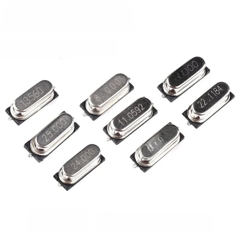 49SMD pasywny oscylator kwarcowy 4MHZ 6MHZ 8MHz 12MHZ 11.0592M 16MHZ 20MHz 22.1184M 24MHZ 25MHZ kwarcowy oscylator zegarowy kryształ — zdjęcie 2