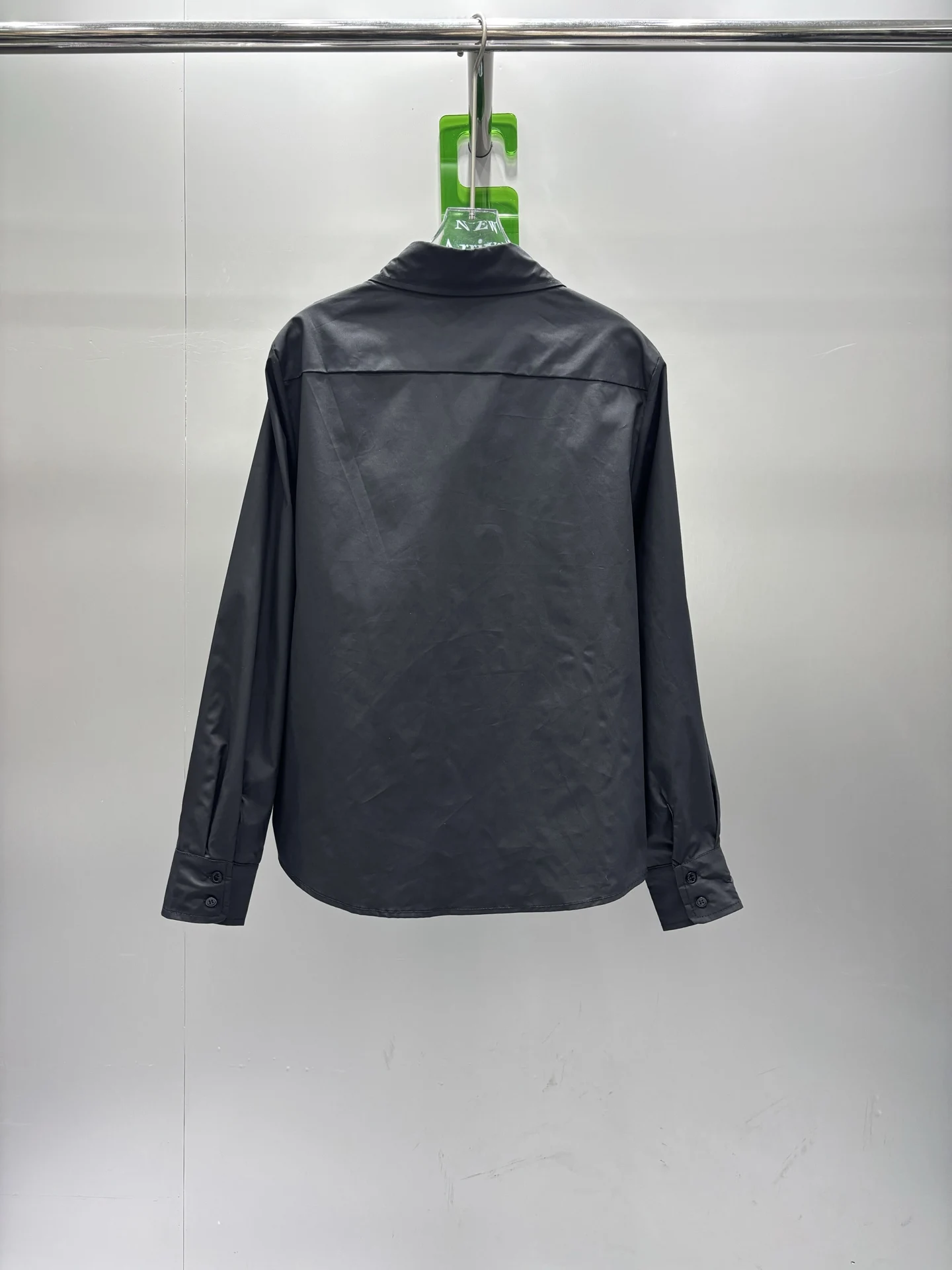 2025 Autumn/Winter New Women's Double-pocket Pinned Bead Embellished Lapel Long-sleeved Jumper Top