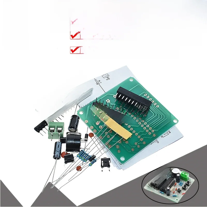 WAVGAT AT89C2051 Cyfrowy 4-bitowy zegar elektroniczny Zestaw do produkcji elektronicznej Zestaw do samodzielnego montażu — zdjęcie 2