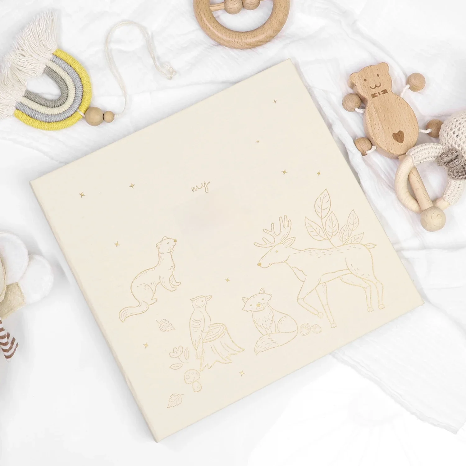 Książka pamięci o ciąży dziecka Projekt zwierzęcia Pamiątka wzrostu Pierwszy rok Kamień milowy Album do scrapbookingu dla nowych rodziców — zdjęcie produktu 7