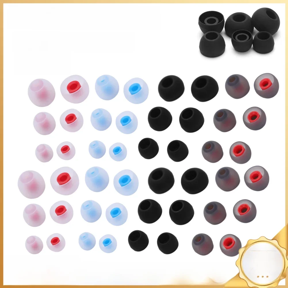 Oreillettes d'écouteurs sans fil, 3 paires, 6 pièces, L M S, oreillettes confortables en silicone élastique, remplacement universel pour KZ LZ A4 DZ9