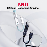 FiiO KA11 USB DAC AMP Hi-Res Audio Type-C/Lightning to 3.5mm Adapter USB Dongle DAD256 for Android iOS Phones