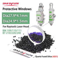 Protective Windows Raytools Lens Dia27.9x4.1 / Dia24.9x1.5mm for Fiber Laser Original Lenses BM109 BM110 BM111 BT210 BT220 BT240