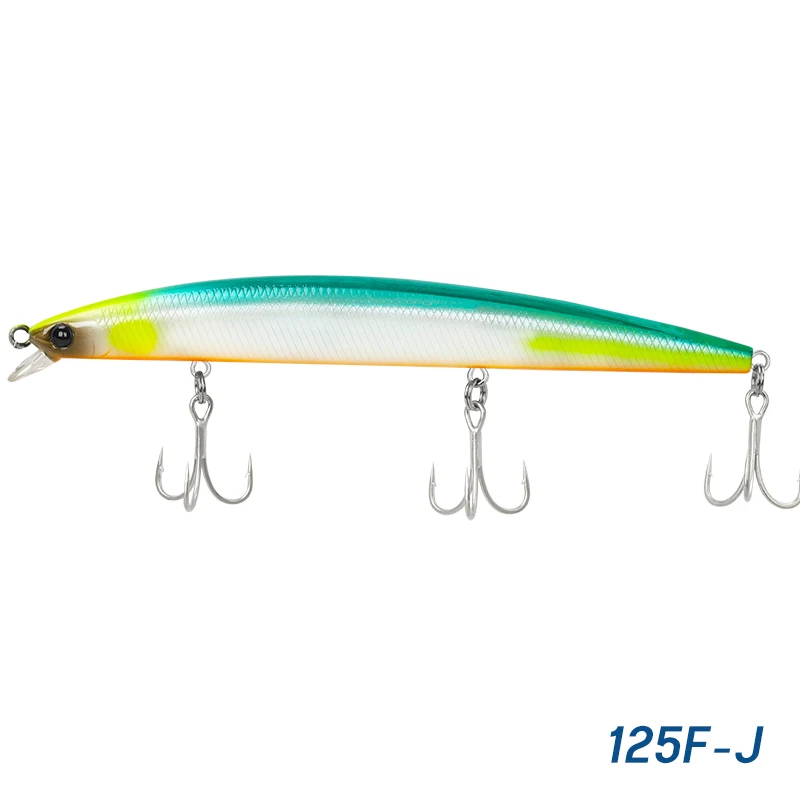 Tsurinoya Slanke Minnow Zeevissen Lokken 125f 125Mm 14.3G Sw Wild Drijvend Hard Aas Voor Ondiep Bereik Zeebaars Nepvisaas