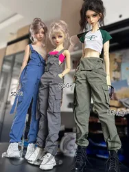 Cargo Bib Pants for BJD 1/4 1/3 SDGR SD17 Uncle Doll Clothes Customized CWB288