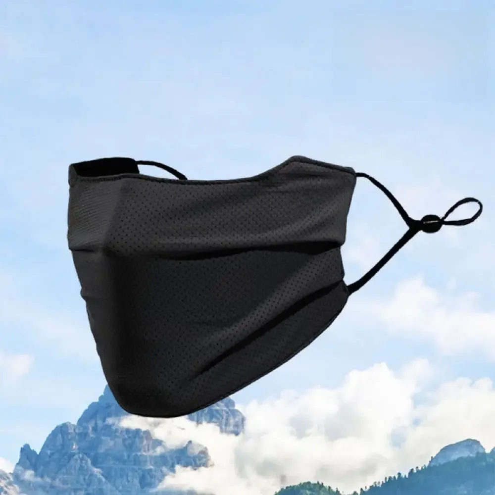 Écran facial UV lavable et réutilisable, masque de protection solaire, couverture qualifiée ale respirante pour moto, course à pied, exercice d'équitation