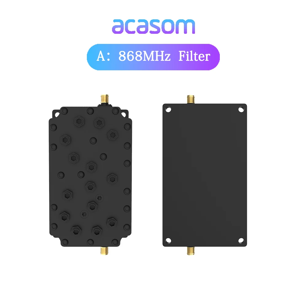 Filtre de cavité pour réseau à l\'hélium, filtre SAW, filtre Lora HNT, rejet de bande haute sortie, 868m, 868MHz, 863m