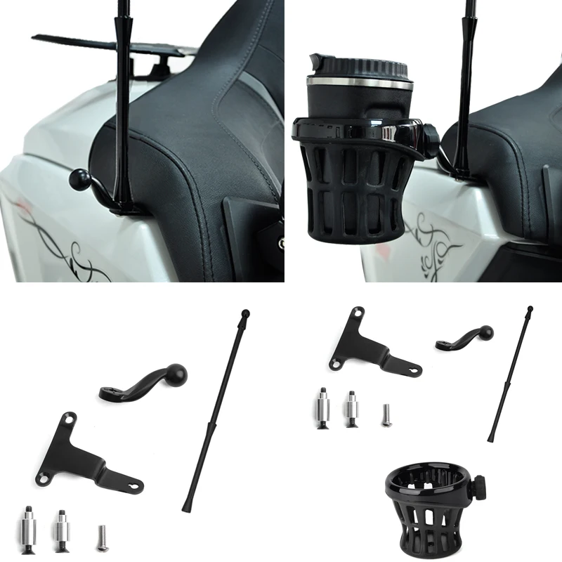 

Panical Trunk Flagpole Extension Accessories Passenger Rear Seat Expansion Water Cup Kit For Honda Gold Wing GL1800 2018-2023