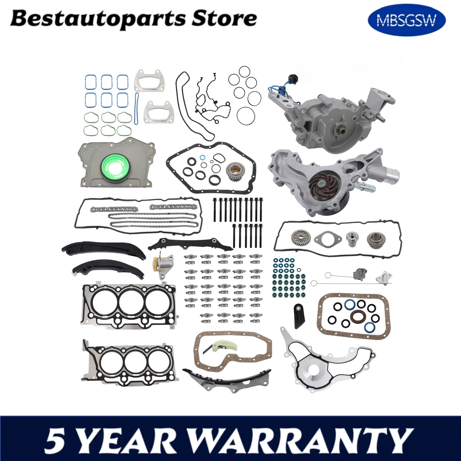 

Engine Rebuild Kit Timing & Pumps For Dodge Durango Charger 3.6L 2011-2014 2015