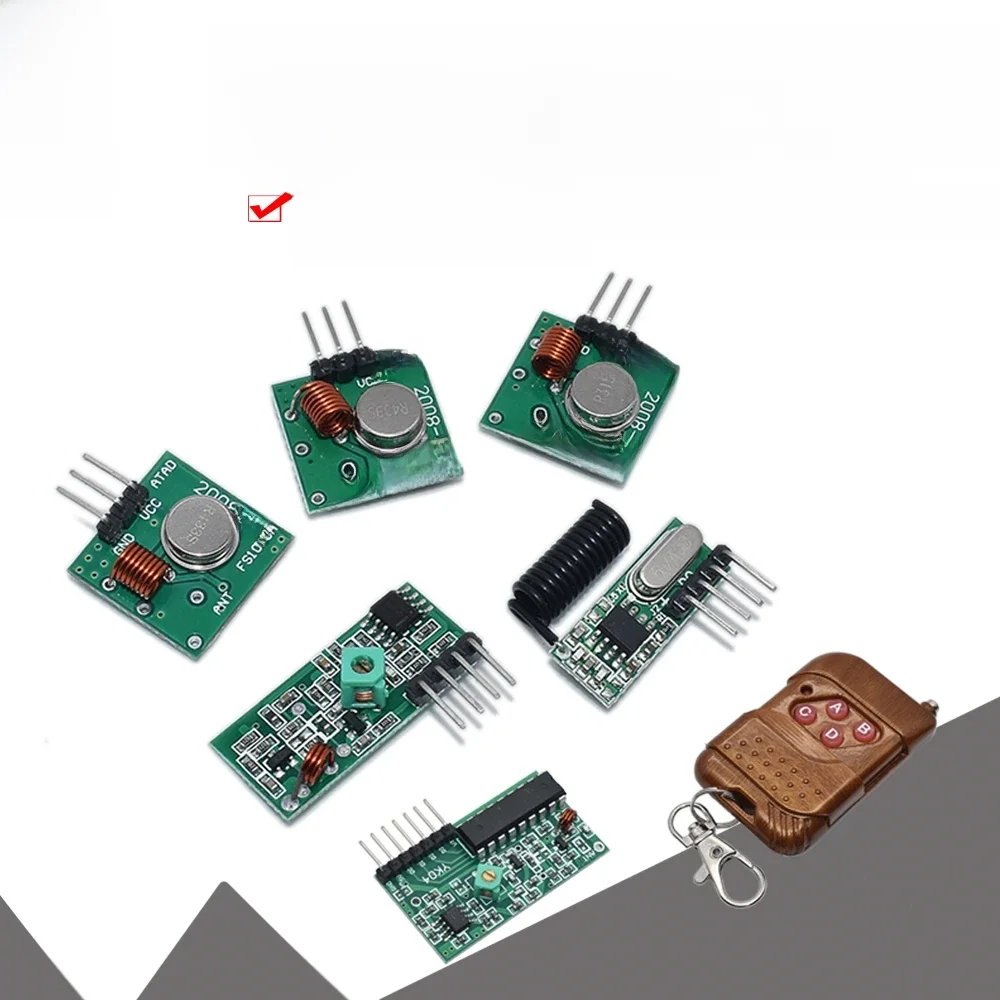 315Mhz / 433Mhz RF bezprzewodowy moduł nadajnika i zestaw odbiornika 5V DC bezprzewodowy dla Arduino Raspberry Pi /ARM/MCU WL Diy Kit — zdjęcie 2