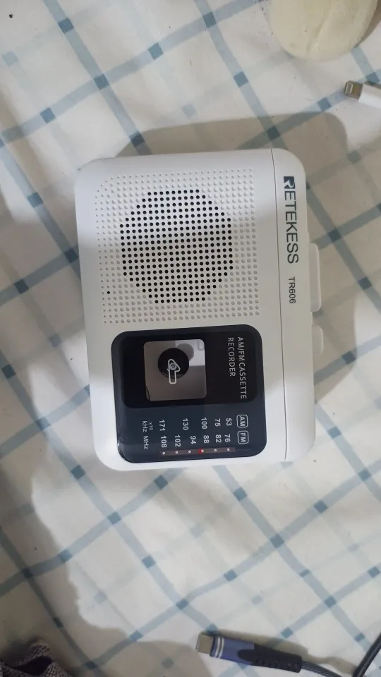 Retekess TR606 Rádio Cassete Portátil AM/FM com Gravação