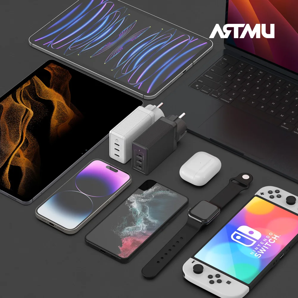 ARTMU USB PD 100W PPS GaN ground multi super fast charger GS710