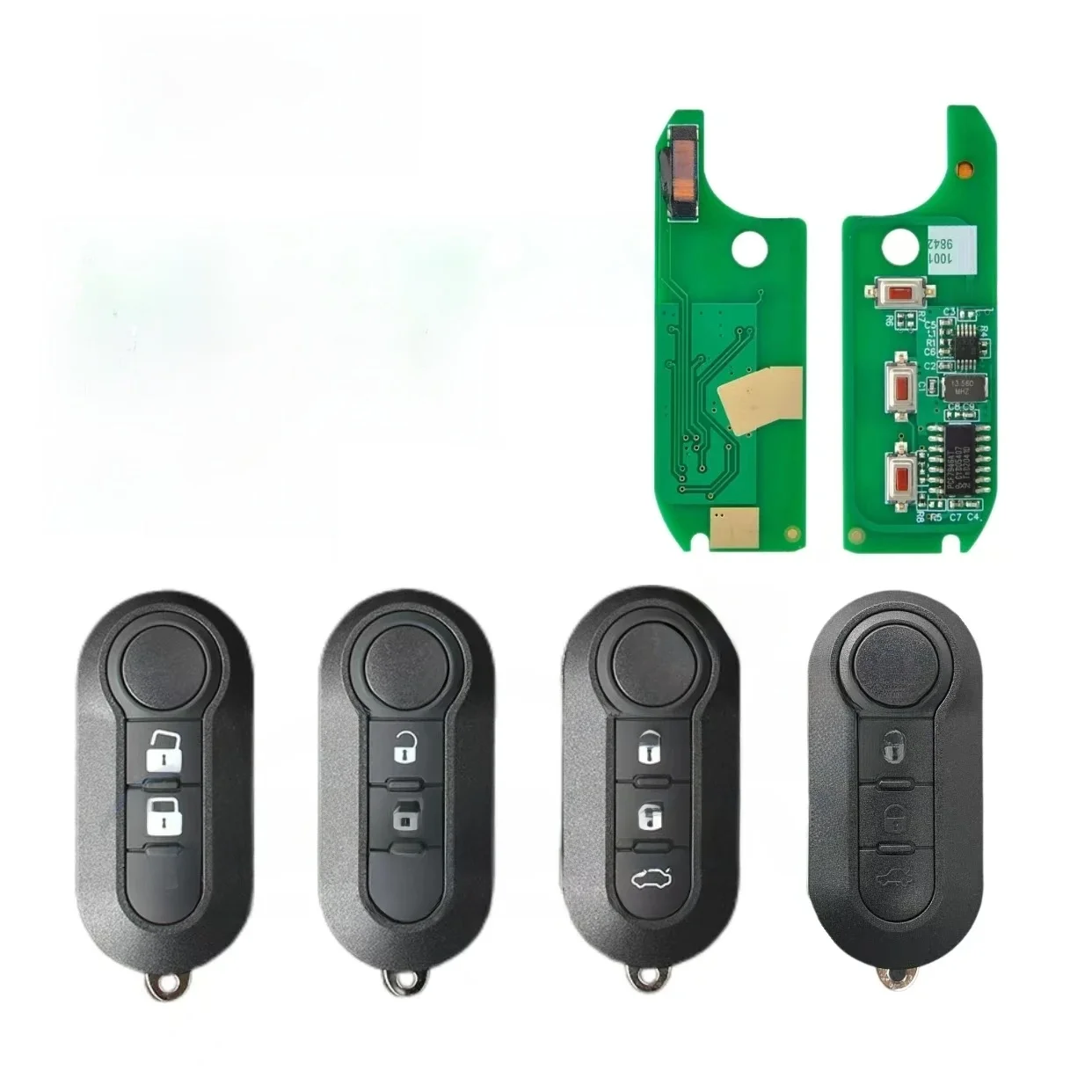 Jingxin Kluczyk zdalnego sterowania do samochodów Fiat 500L Ducato Citroen Jumper Peugeot Boxer 2008-2015 Marelli BSI FCC RX2TRF198 PCF7946 433MHZ Kluczyk — 2