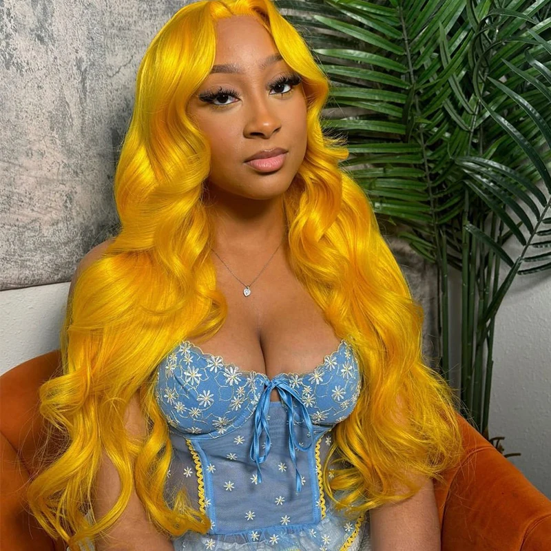 613 Honey Blonde HD Lace Front Wig Synthetic Hair Lace Frontal Wig 13x4 Body Wave Brazilian Colored For Women Daily Party Use