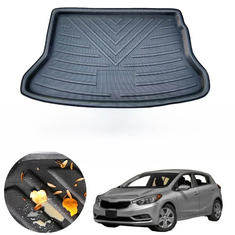 Tylne wykładziny bagażnika Taca bagażnika Podłoga bagażnika Mata dywanowa Podkładka dywanowa Do Kia Forte Cerato K3 Hatchback 2014 2015 2016 2017 2018 — zdjęcie 2