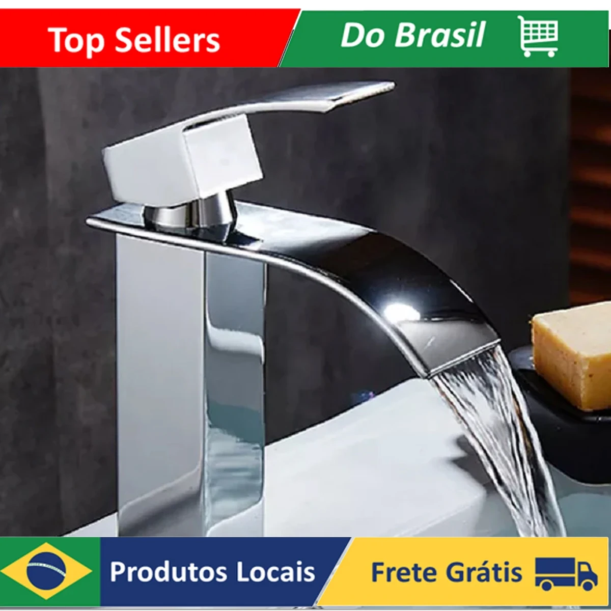 Bathroom Faucet Mixer Hot And Cold Water Monosbut Low Metal T103-04 Silver Luuk Young