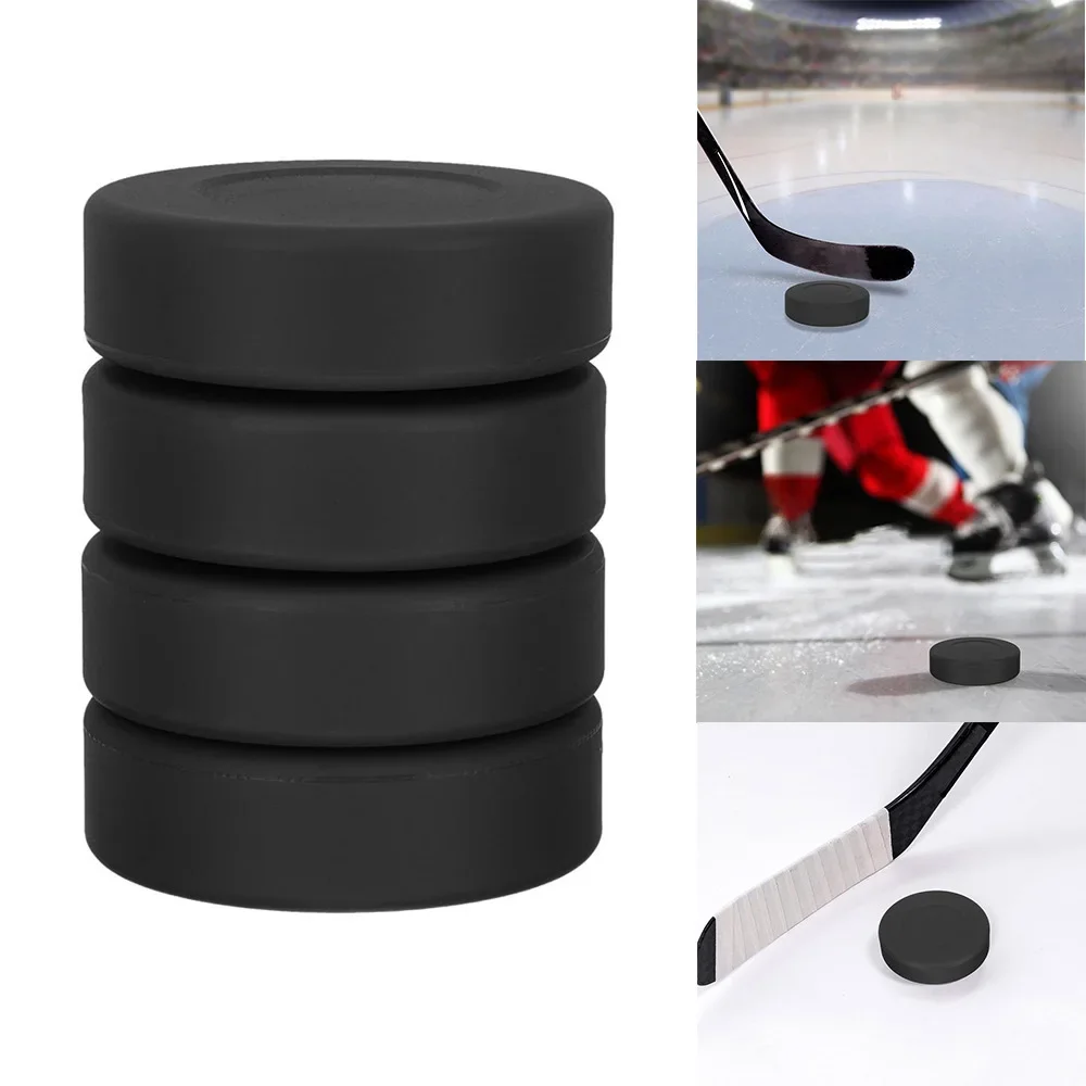 Rondelles de hockey sur glace professionnelles, rondelles en caoutchouc, durables, lisses, polyvalentes, 2 pièces