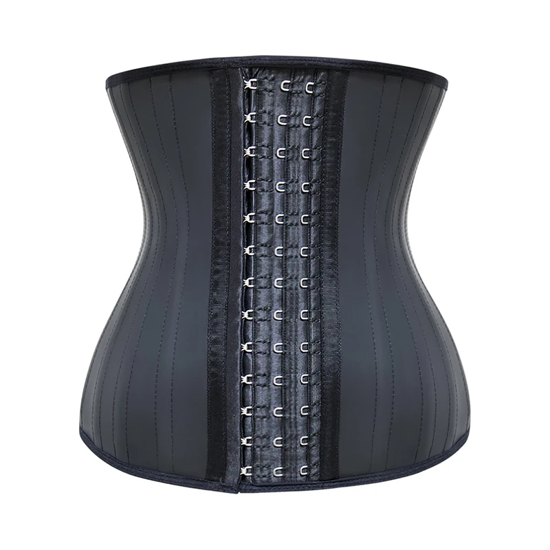 Burvogue Latex Waist Trainer Belt Body Shaper Modeling Strap Corset Waist Cincher 25 Steel Bone Fajas Colombianas Shapewear Plus