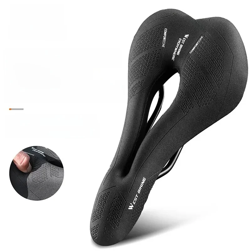 AliExpress West Biking WEST BIKING Ergonomic Bike Saddle Men Women Hollow Breathable Cycling Cushion Comfortable Memory Foam MTB Road BMX Bicycle Seat