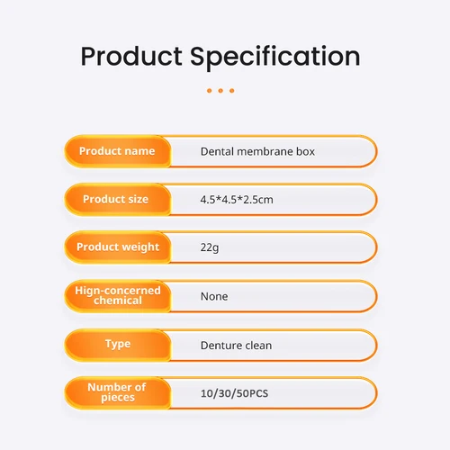 Imagen 2 del producto Caja de corona pequeña de membrana Dental con película, cajas transparentes ABS con bisagra colorida, caja de almacenamiento para dentaduras postizas, 10/30/50 Uds.