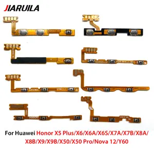 Bilashmart Power Switch On/Off Button Volume Key Button Flex Cable Huawei Honor X5 Plus X6A X7A X7B X8A X8B X9 X9B X50 Nova Y60 X50 Pro