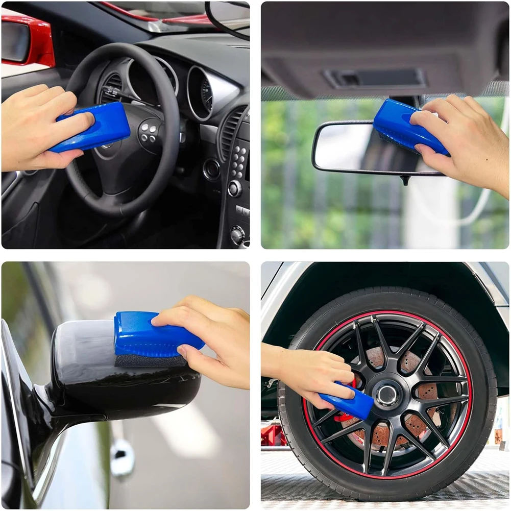 Sikat Spons Aplikator Lilin Ba - Tire Shine Applicator Curved Sponge Brush ulasan dan harga
