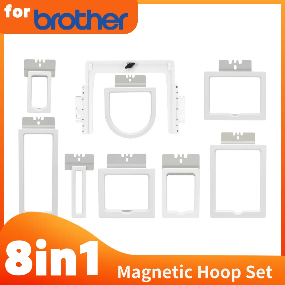 

8in1 Magnetic Mighty Hoops for Brother Persona PRS100 VR Embroidery Machine