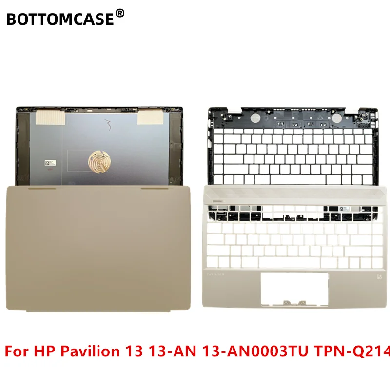 

BOTTOMCAS New For HP Pavilion 13 13-AN 13-AN0003TU TPN-Q214 Rear Lid TOP Case LCD Back Cover Laptop Upper Case Palmrest Cover