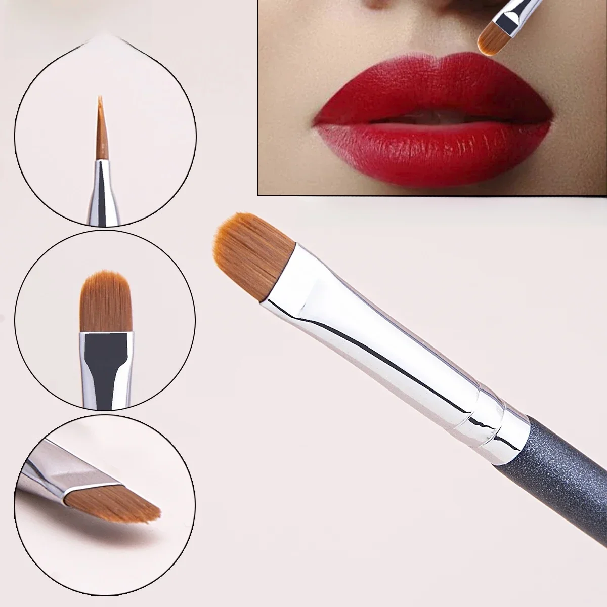 Oblate la ligne brosse Ultra-mince ligne de lèvres sourcil correcteur brosses détail correcteur outil de maquillage lèvre sourcils Contour la ligne brosse