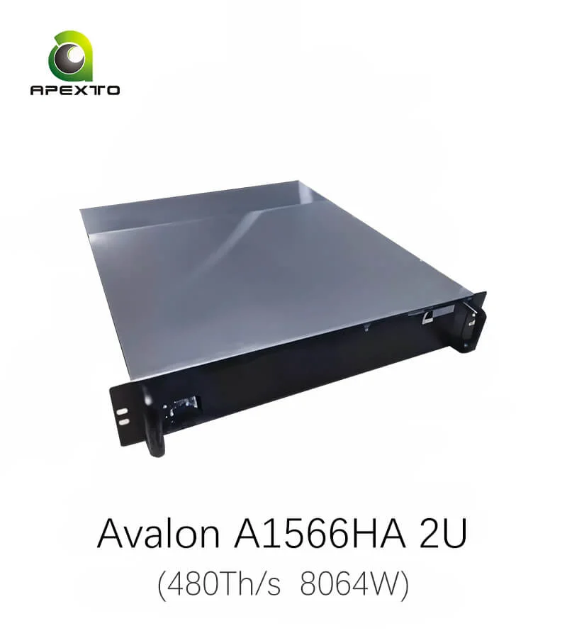 

BRAND NEW Canaan Avalon A1566HA 2U 480Th/s 8064W Bitcoin Miner ORIGINAL