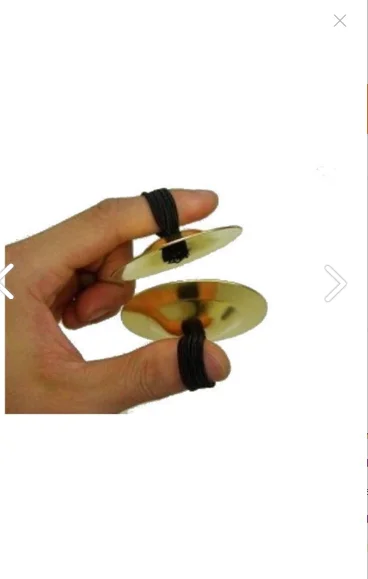 4 Units  Finger Cymbals & Zills-Belly Dancer Metal Finger Cymbals