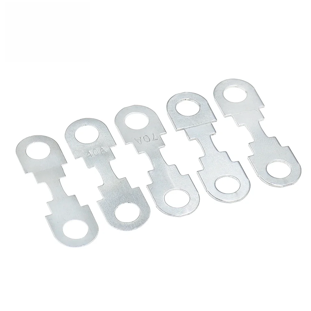Puce de fusible de Type plat pour voiture, 1/5 pièces, insertion de batterie 32V, Type boulon de fourche, alliage de Zinc à courant élevé 20A 30A 40A 50A 60A 70A 80A 100A 110A