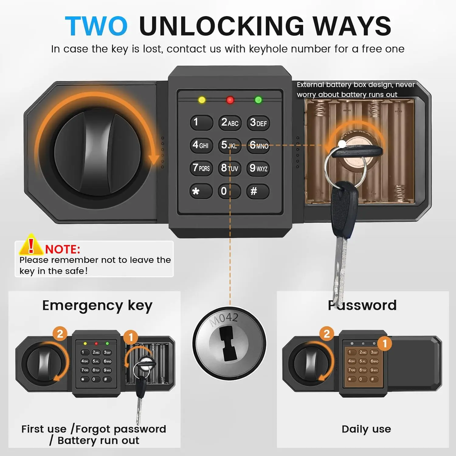 2.6 Cuft Fireproof Safe for Home Use, All Steel Fire Safe Box with Programmable Keypad, Backup Keys and Alarm System, Anti-Theft