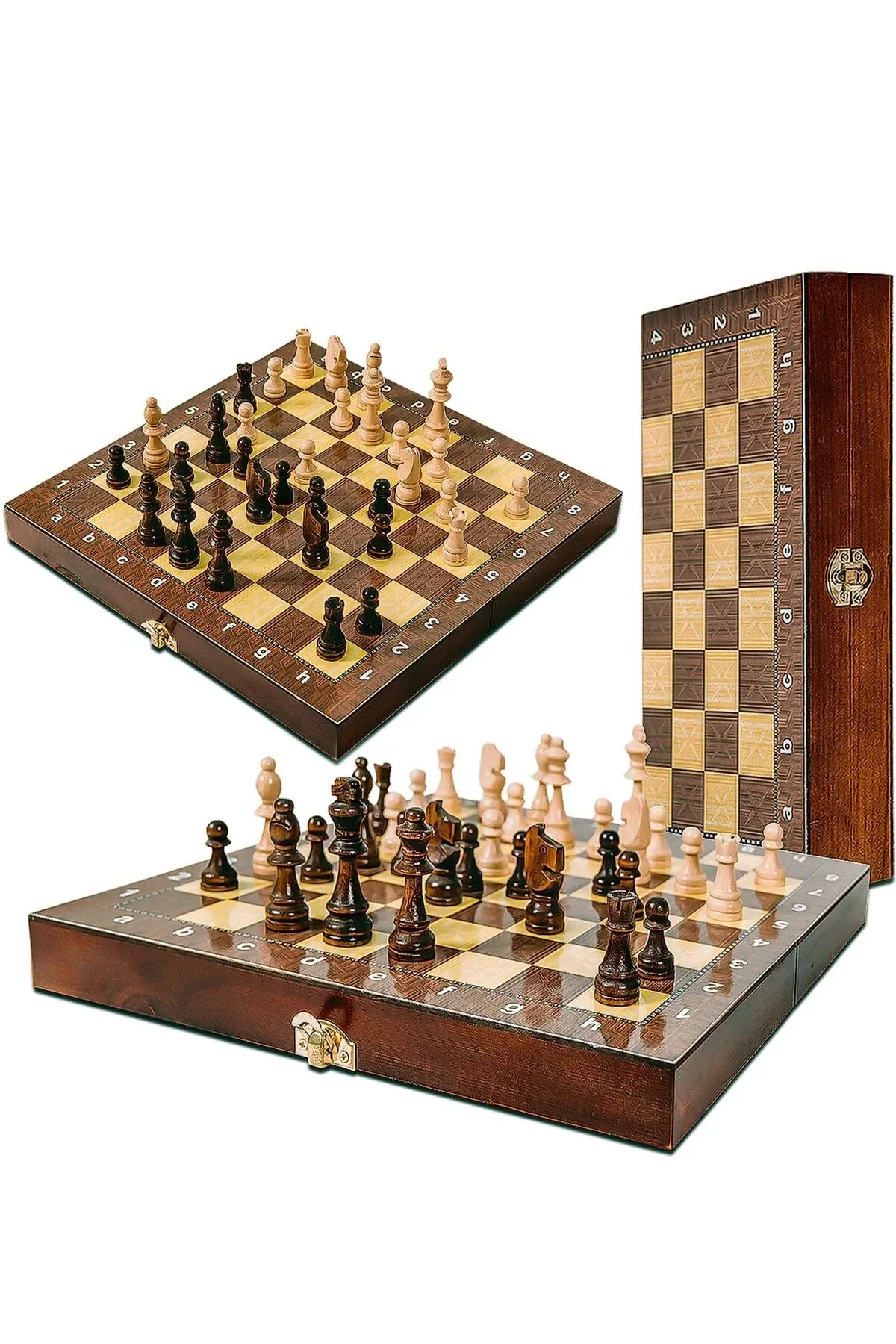 

Boxed Chess Set 30x30 custom made wooden chess set