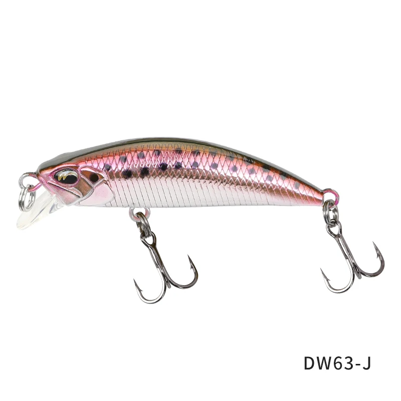 TSURINOYA Sinking Minnow Mini Harter Köder DW63 50S 50mm 5g Künstliche Angelköder Wobbler Crankbait Forellenköder