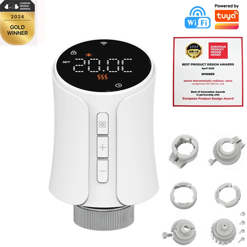 Tuya WiFi Radiator Thermostat Valve Smart Home Heating TRV APP Remote Thermoregulator Voice Control Alexa Google Home Alice