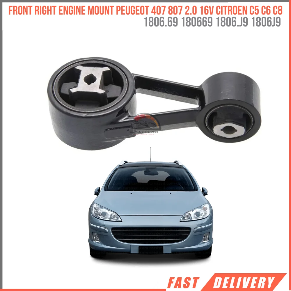 

For Front Right Engine Mount Peugeot 407 807 2.0 16V Citroen C5 C6 C8 Expert III Expert III 1806.69 180669 1806.J9 1806 J9 1806 J9