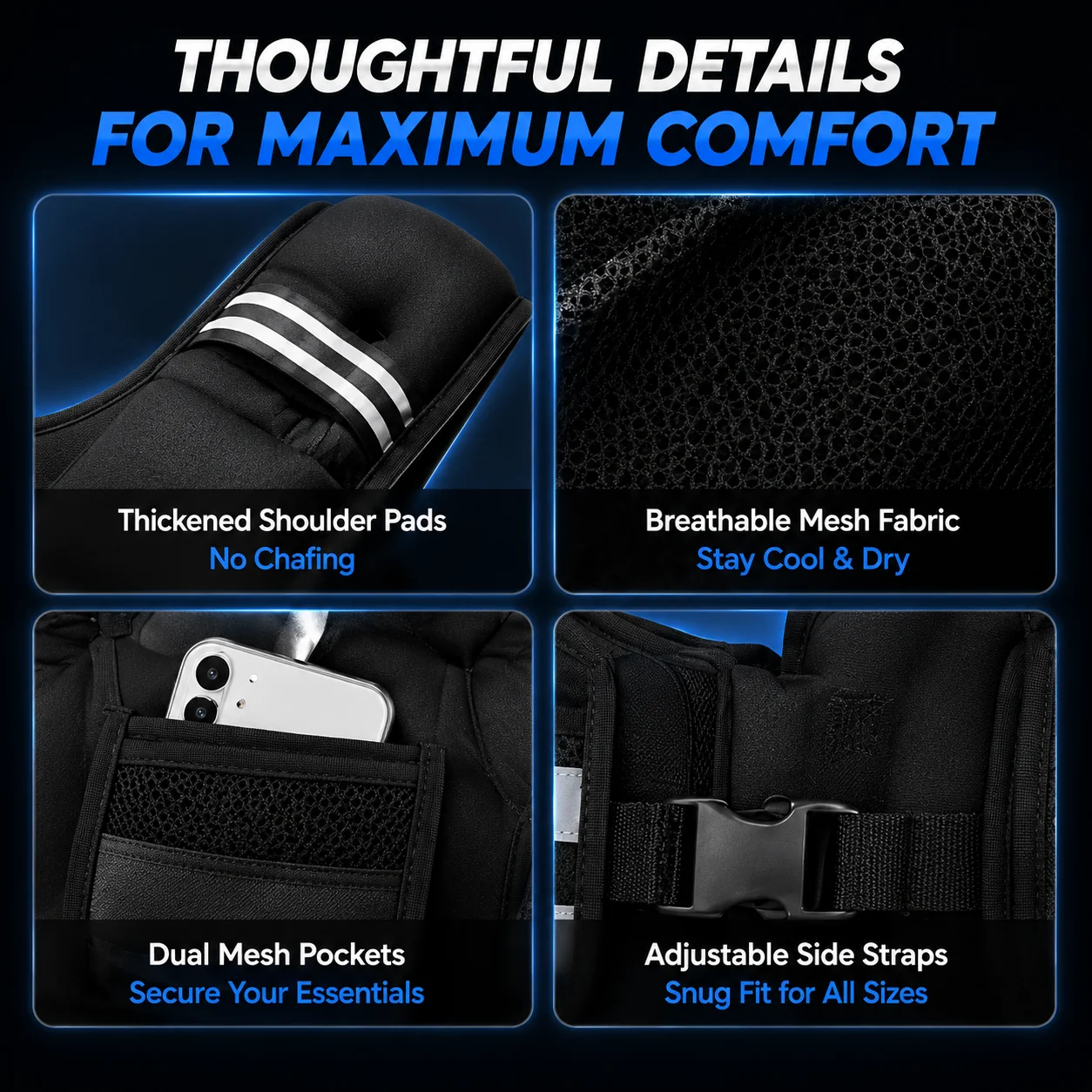 Reflective Detachable Weight T - Crossfit Weight Vest review and price