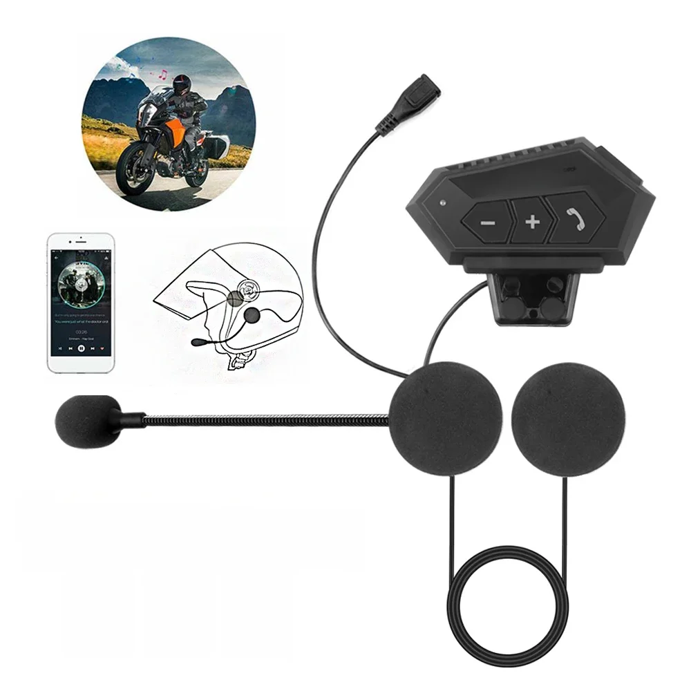 Motor BT Helm Headset Draadloos handsfree bellen Kit Stereo Anti-interferentie Waterdichte muziekspeler Luidspreker - afbeelding 2